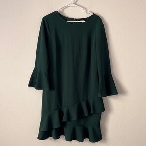 Lulu’s Women’s Green Longsleeve Ruffle Dress Size XL in Green